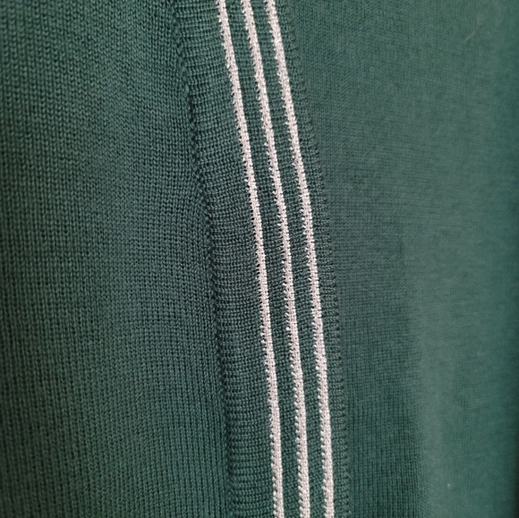 Green cardigan with silver stripes M - Picture 5 of 9